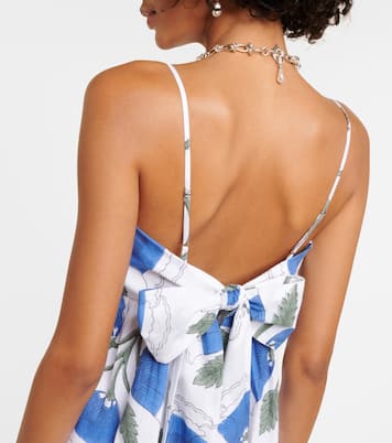Vestido midi de algodón floral | Juliet Dunn