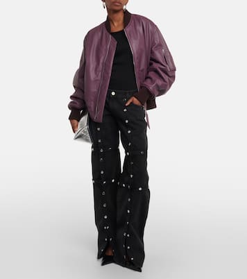 Veste bomber Anja en cuir | The Attico