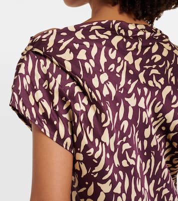 Top Devi de satén estampado | Velvet