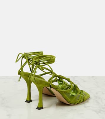 Verzierte Sandalen Jemma 90 aus Veloursleder | Jimmy Choo