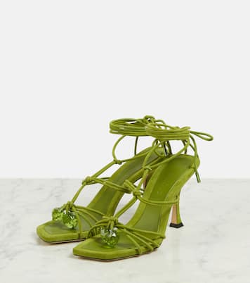 Verzierte Sandalen Jemma 90 aus Veloursleder | Jimmy Choo