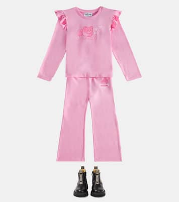 Teddy Bear cotton-blend sweatpants | Moschino Kids