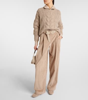 Pantalon ample en velours côtelé | Brunello Cucinelli