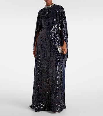 Abito lungo con paillettes | Erdem