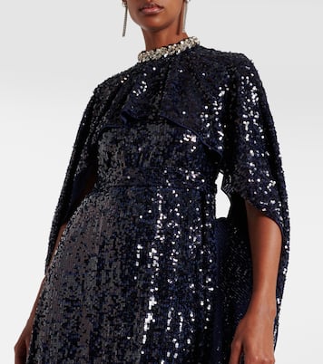 Abito lungo con paillettes | Erdem