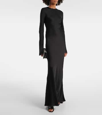 Robe longue en satin | Rotate