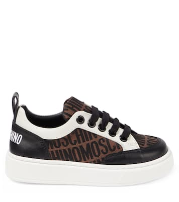 Sneakers mit Leder | Moschino Kids