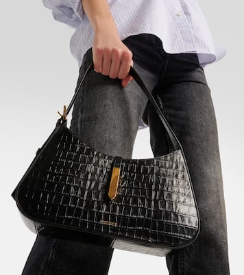 Tokyo croc-effect leather shoulder bag | DeMellier