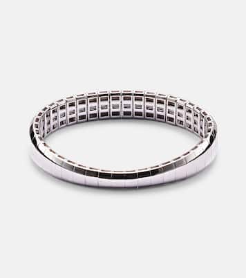 Bracelet Diamond Pave Scales Stretch en or blanc18 ct, saphirs et diamants | Shay Jewelry