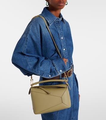 Tote Puzzle Small aus Leder | Loewe