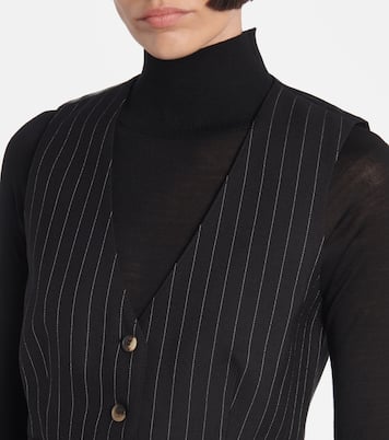Gilet rayé en laine | Wardrobe.NYC
