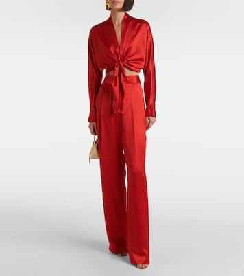 Pantalon ample en satin de soie | The Sei