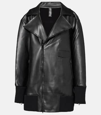 Oversize-Jacke aus Lederimitat | Norma Kamali
