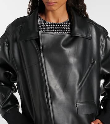 Oversize-Jacke aus Lederimitat | Norma Kamali