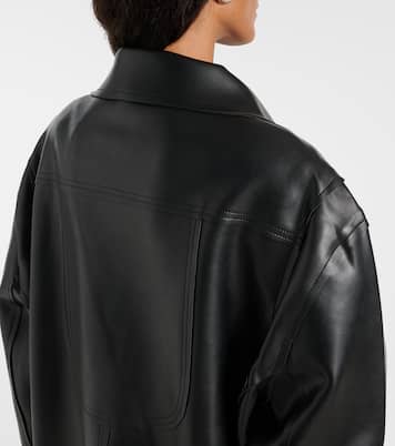 Oversize-Jacke aus Lederimitat | Norma Kamali