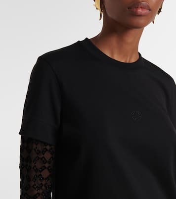 T-shirt Monogram 72 Glitter in cotone | Givenchy