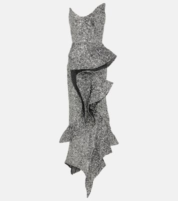 Thistle Wave ruffled sequined gown | Maticevski