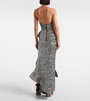 Thistle Wave ruffled sequined gown | Maticevski