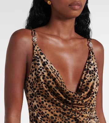 Top Medusa ‘95 à motif léopard | Versace