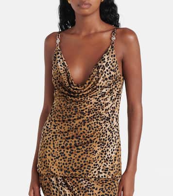 Top Medusa ‘95 à motif léopard | Versace