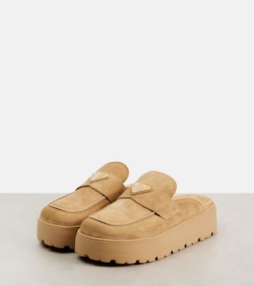Mules in suede | Prada