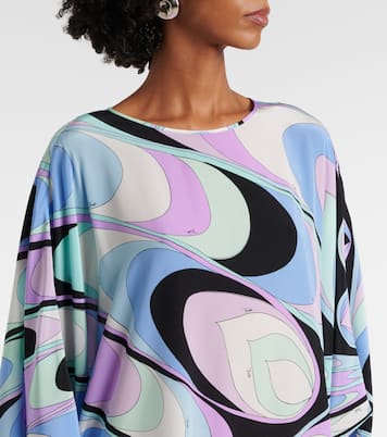 Caftano Iride in seta crêpe de chine | Pucci
