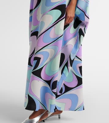 Caftano Iride in seta crêpe de chine | Pucci