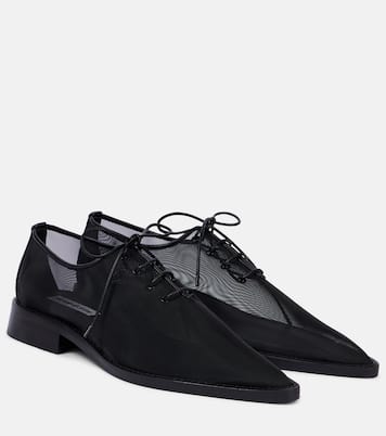 Schnürschuhe aus Mesh mit Leder | Victoria Beckham