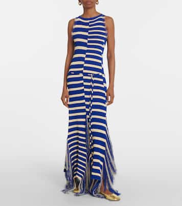 Robe longue Yves rayée | Proenza Schouler