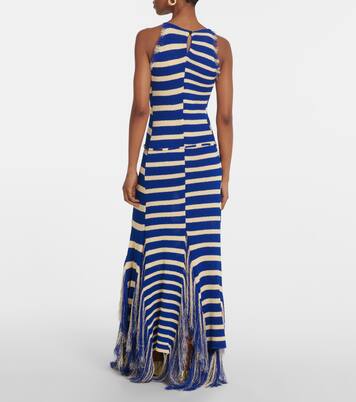 Robe longue Yves rayée | Proenza Schouler