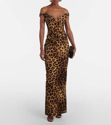 Shakti leopard-print cotton corset dress | The New Arrivals Ilkyaz Ozel
