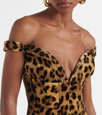 Shakti leopard-print cotton corset dress | The New Arrivals Ilkyaz Ozel