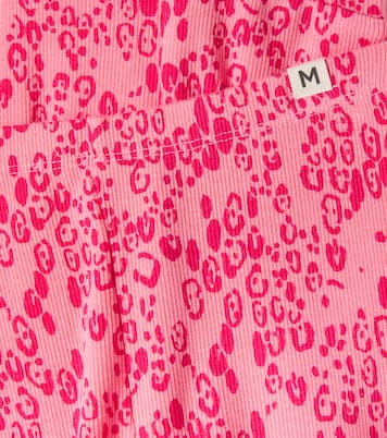 Leopard-print jersey leggings | Mini Rodini