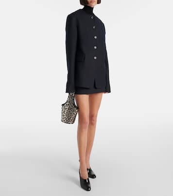 Bolso Livia Mini de ante con tachuelas | Khaite