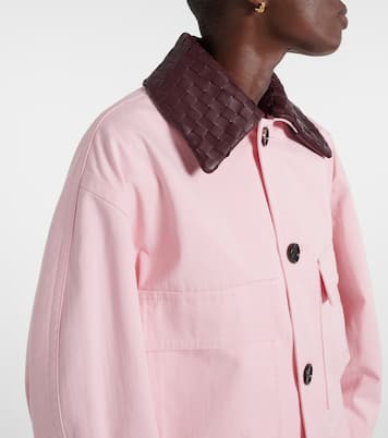 Chaqueta cropped de sarga de algodón | Bottega Veneta