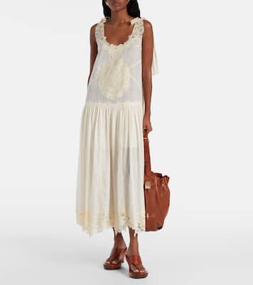 Abito midi Cascadian in pizzo di cotone | Zimmermann