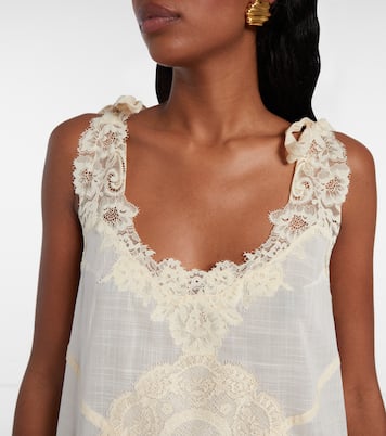 Abito midi Cascadian in pizzo di cotone | Zimmermann