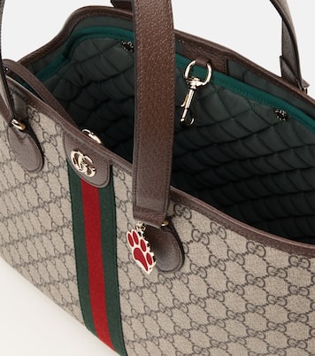 GG leather-trimmed pet carrier | Gucci