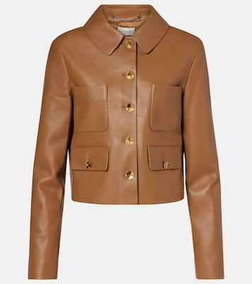 Astley cropped leather jacket  | Altuzarra