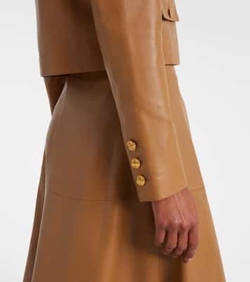 Astley cropped leather jacket  | Altuzarra