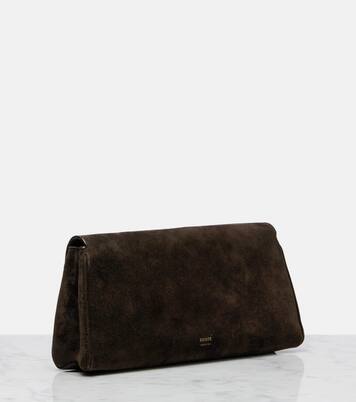 Clutch Audrey aus Veloursleder | Khaite