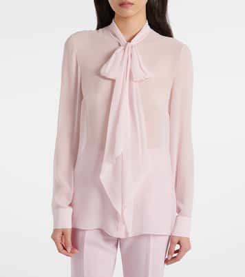 Shildon tie-neck silk blouse | Gabriela Hearst