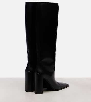 Square 90 leather knee-high boots | Alaïa