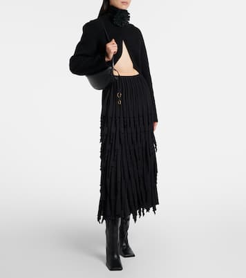 Square 90 leather knee-high boots | Alaïa