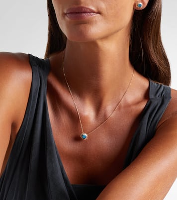 One Of A Kind 18kt gold necklace with opal and diamonds | Suzanne Kalan