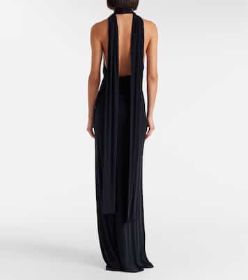 Sele cutout halterneck gown | Aya Muse