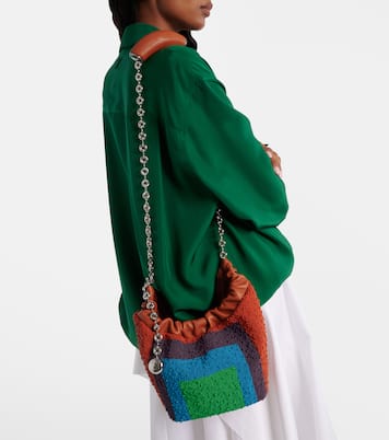 Bolso Squeeze Mini de piel con cuentas | Loewe