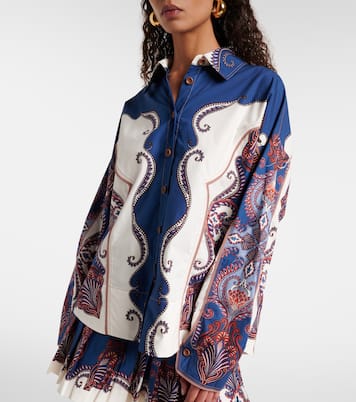 Arabesque Scarf printed cotton shirt | Farm Rio
