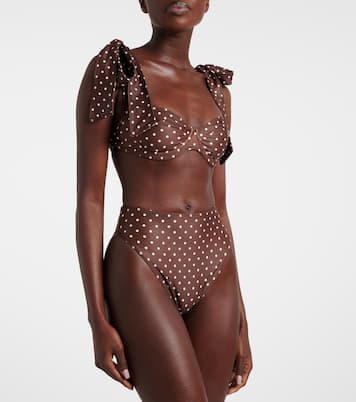 Polka-dot high-rise bikini bottoms | Same