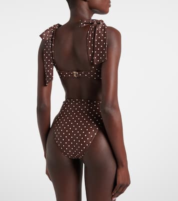 Polka-dot high-rise bikini bottoms | Same